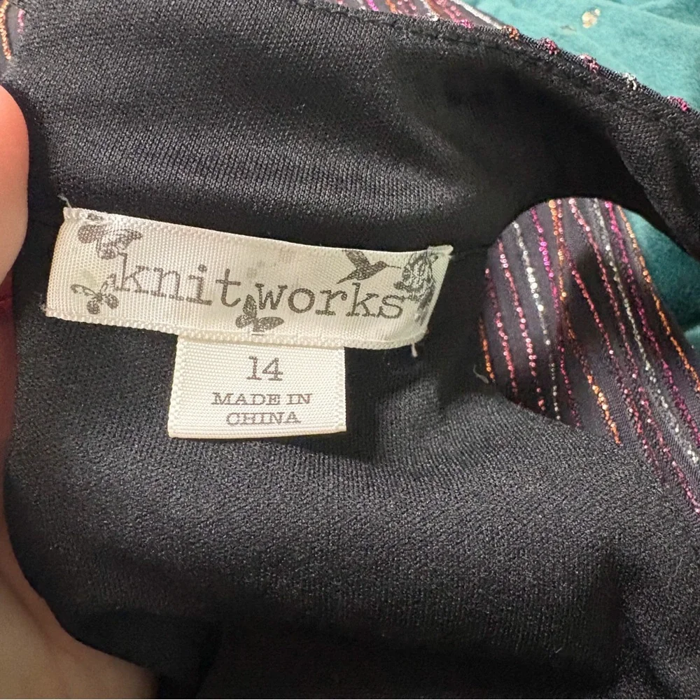 Knitworks Rainbow Shimmer Stripe Halter Neck Keyhole Detail Jumpsuit Girls 14